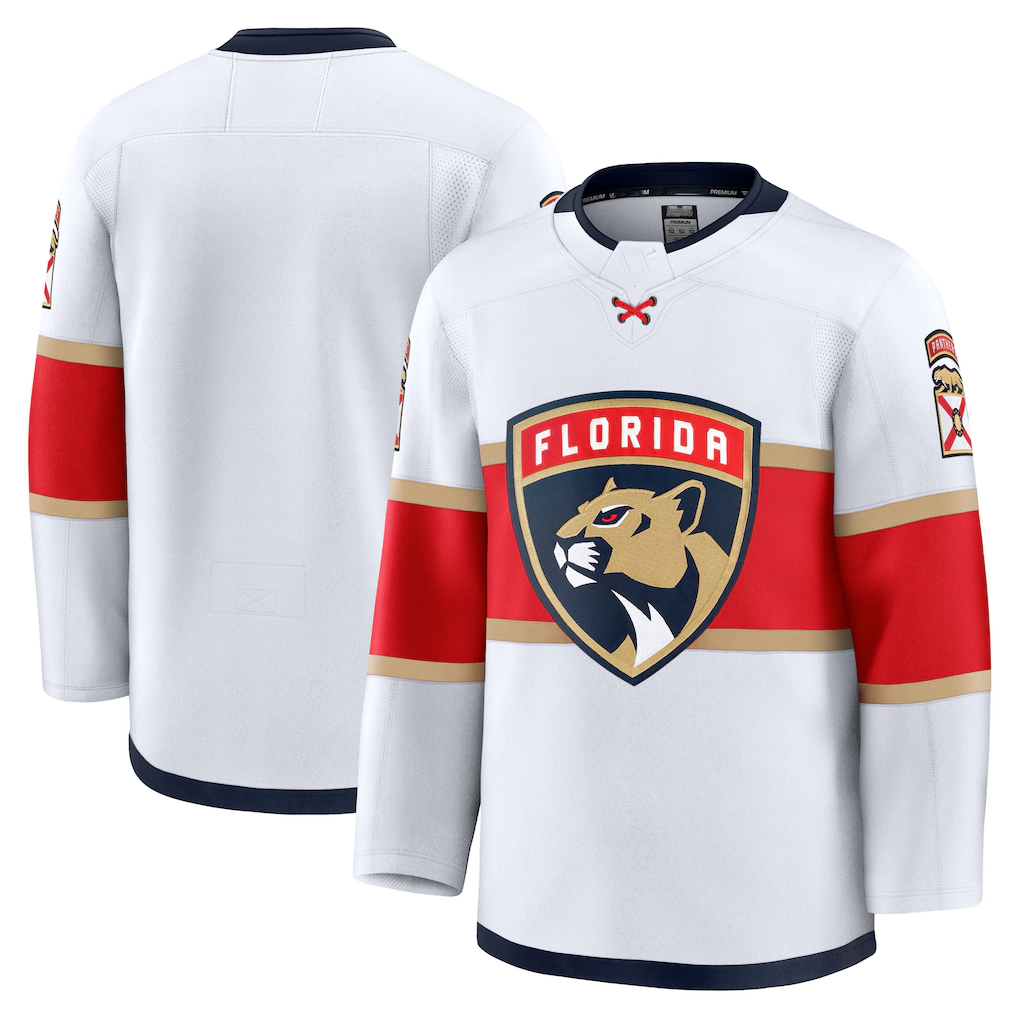 harde F.Panthers White Away Premium Jerseys