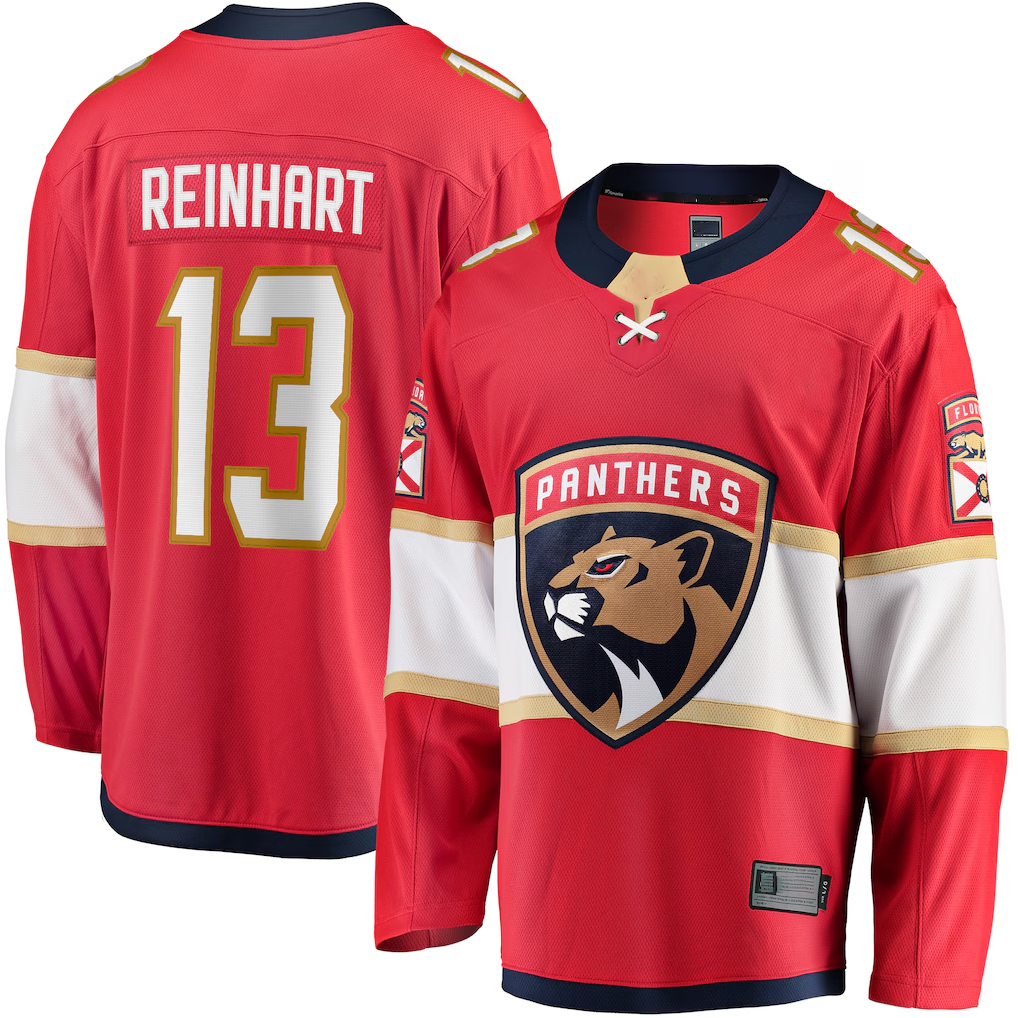 harde F.Panthers #13 Sam Reinhart Red Breakaway Player Jerseys