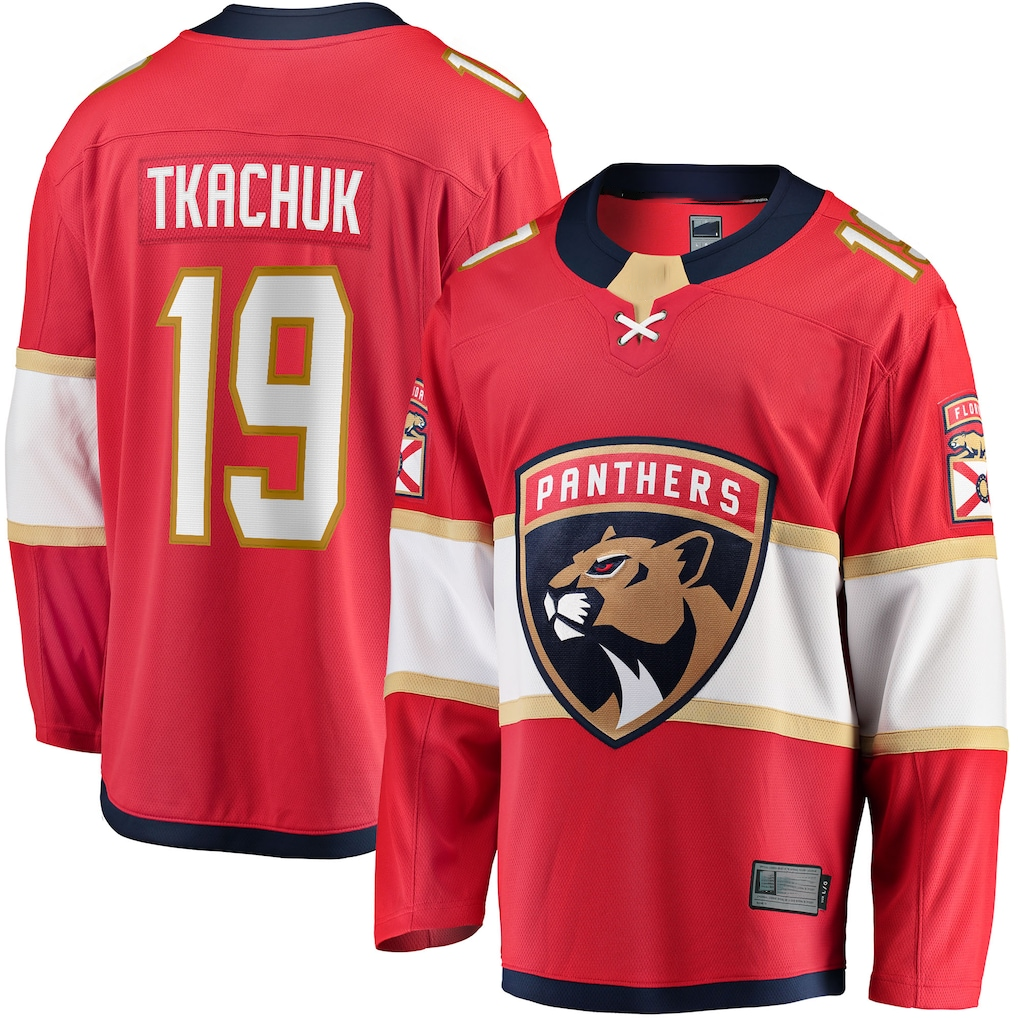 harde F.Panthers #19 Matthew Tkachuk Red Home Breakaway Player Jerseys