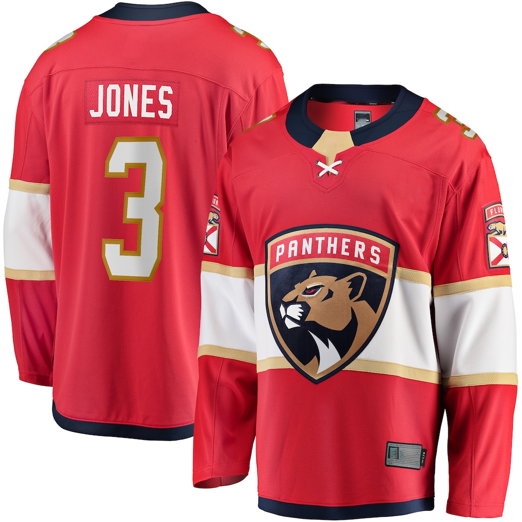 harde F.Panthers #3 Seth Jones Red Home Breakaway Jerseys