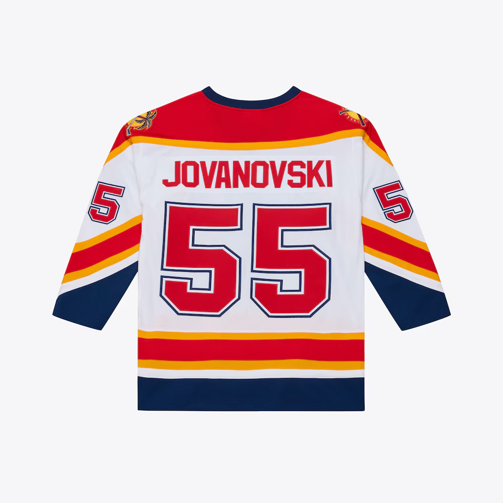 harde F.Panthers #55 Ed Jovanovski Mitchell & Ness White 1996 Power Play Jerseys