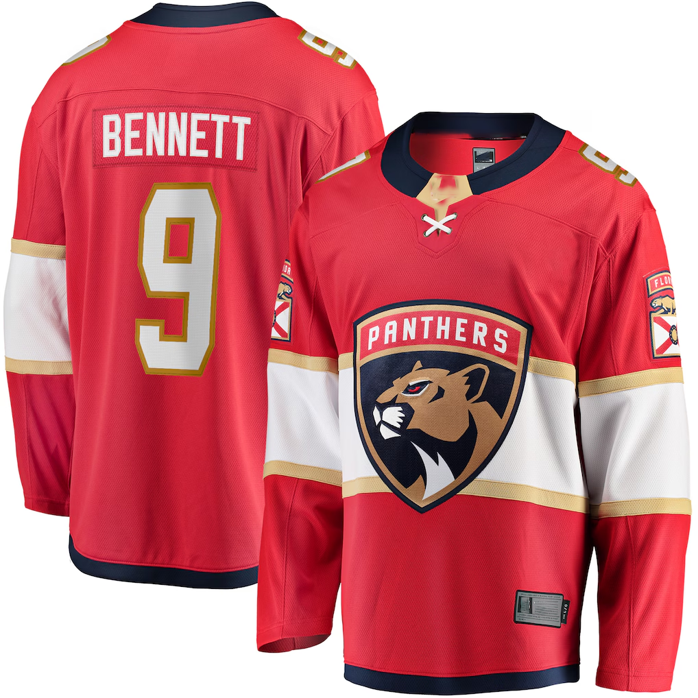 harde F.Panthers #9 Sam Bennett Red Home Breakaway Replica Jerseys