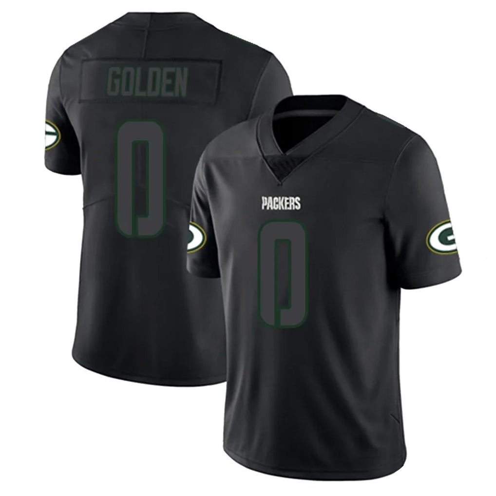 harde GB.Packers #0 Matthew Golden Player Black Impact Limited Home Game Stitched Jerseys