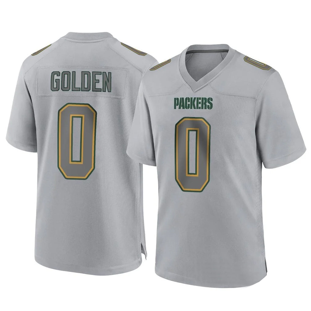 harde GB.Packers #0 Matthew Golden Player Gray Atmosphere Fashion Home Game Stitched Jerseys