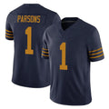 harde GB.Packers #1 Micah Parsons Player Navy The 1923 Classic Vapor F.U.S.E. Home Game Stitched Jerseys