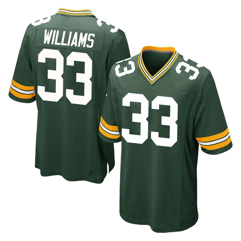 harde GB.Packers #33 Evan Williams Player Green Home Game Stitched Jerseys