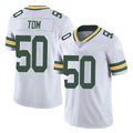 harde GB.Packers #50 Zach Tom Player White Vapor Untouchable Limited Home Game Stitched Jerseys