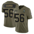 harde GB.Packers #56 Edgerrin Cooper Player Olive 2025 Salute To Service Limited Home Game Stitched Jerseys