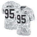 harde GB.Packers #95 Devonte Wyatt Player Arctic Camo Salute To Service Limited Stitched Jerseys
