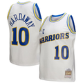 harde G.State Warriors #10 Tim Hardaway Mitchell & Ness White Hardwood Classics 199091 Swingman Jerseys