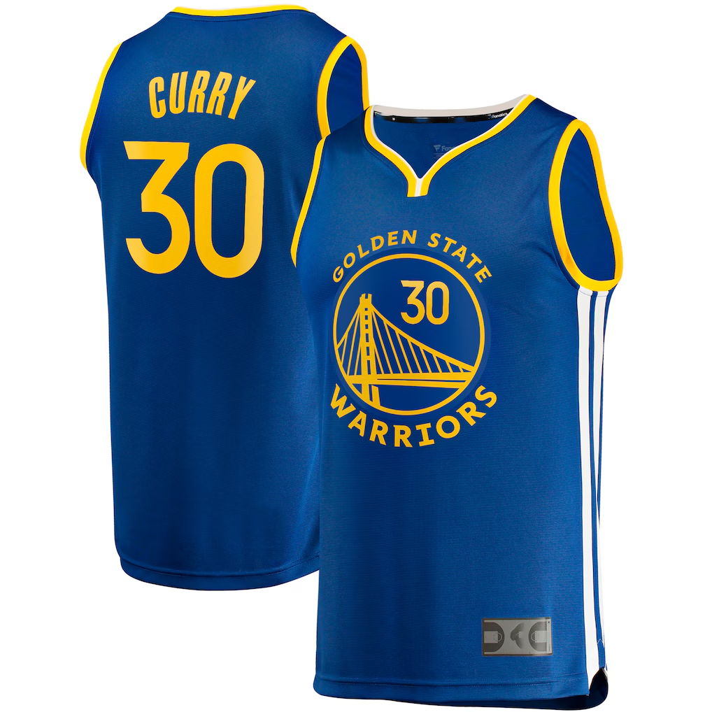 harde G.State Warriors #30 Stephen Curry Royal Big & Tall Fast Break Player Jerseys - Icon Edition