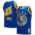 harde G.State Warriors #5 Baron Davis Mitchell & Ness Royal Hardwood Classics 200405 Swingman Jerseys