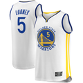 harde G.State Warriors #5 Kevon Looney White Fast Break Player Replica Jerseys - Association Edition