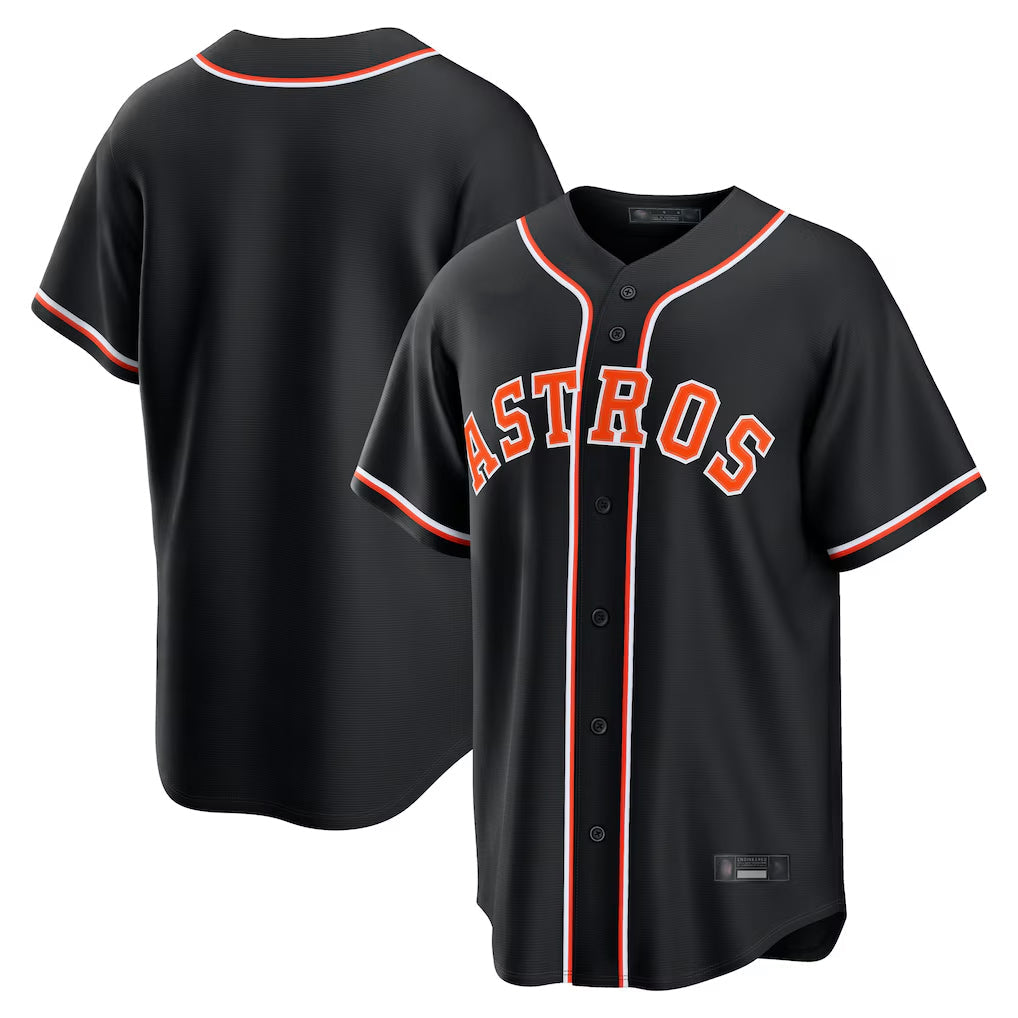 harde H.Astros Black Fashion Out Home Game Blank Player Stitched Jerseys