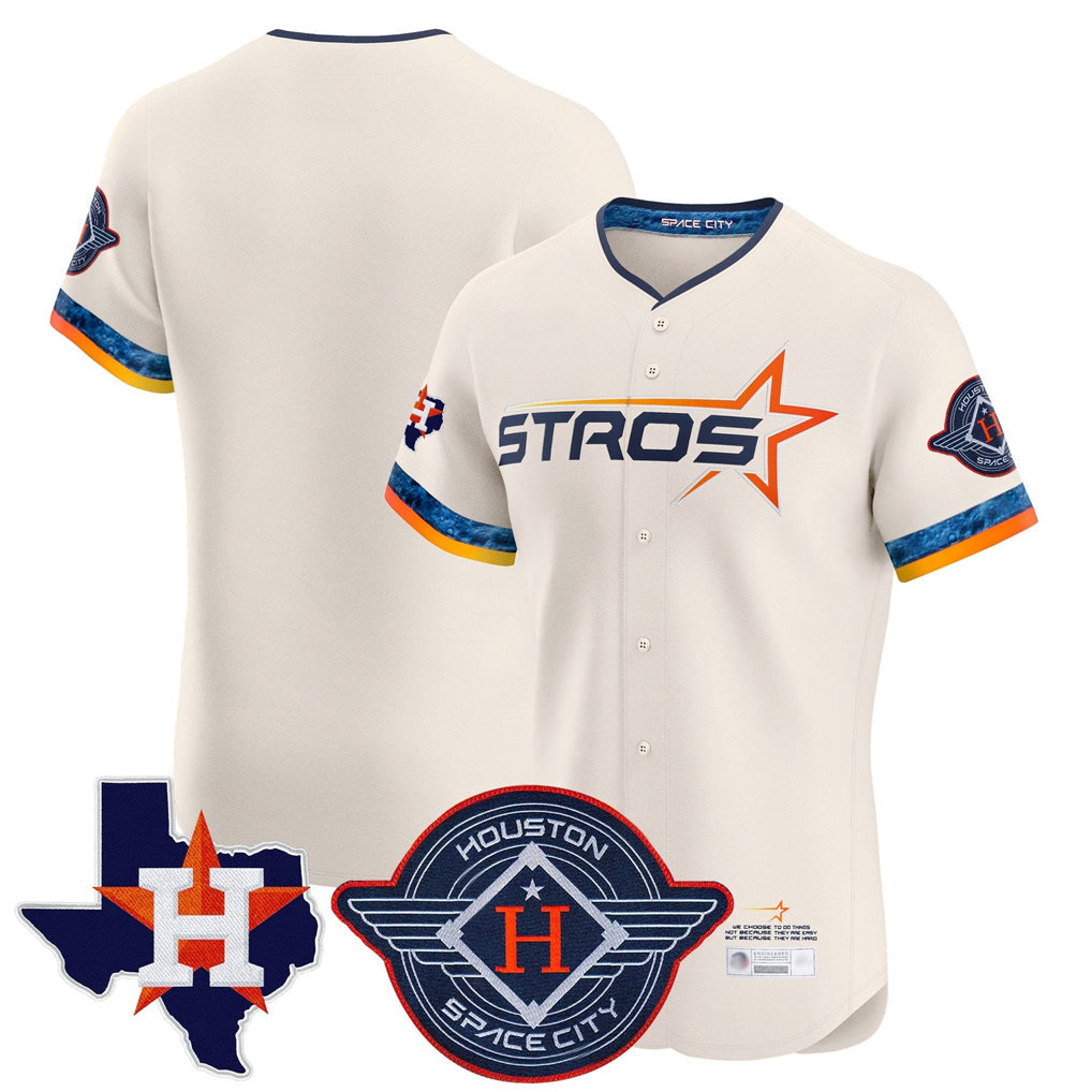 harde H.Astros Cream City Connect Texas Patch Vapor Premier Blank Player Limited Elite Home Stitched Jerseys