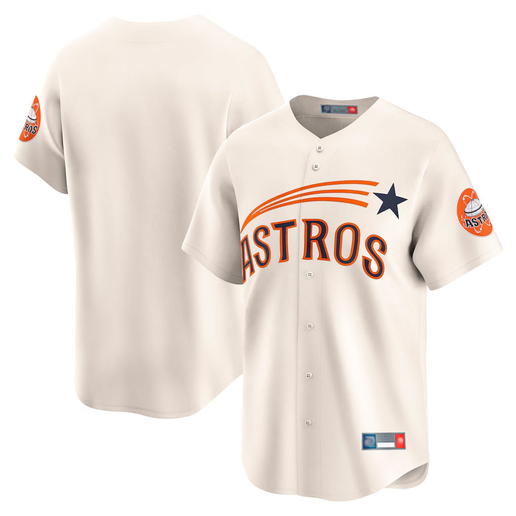 harde H.Astros Cream Throwback Cooperstown Collection Limited Blank Player Stitched Jerseys