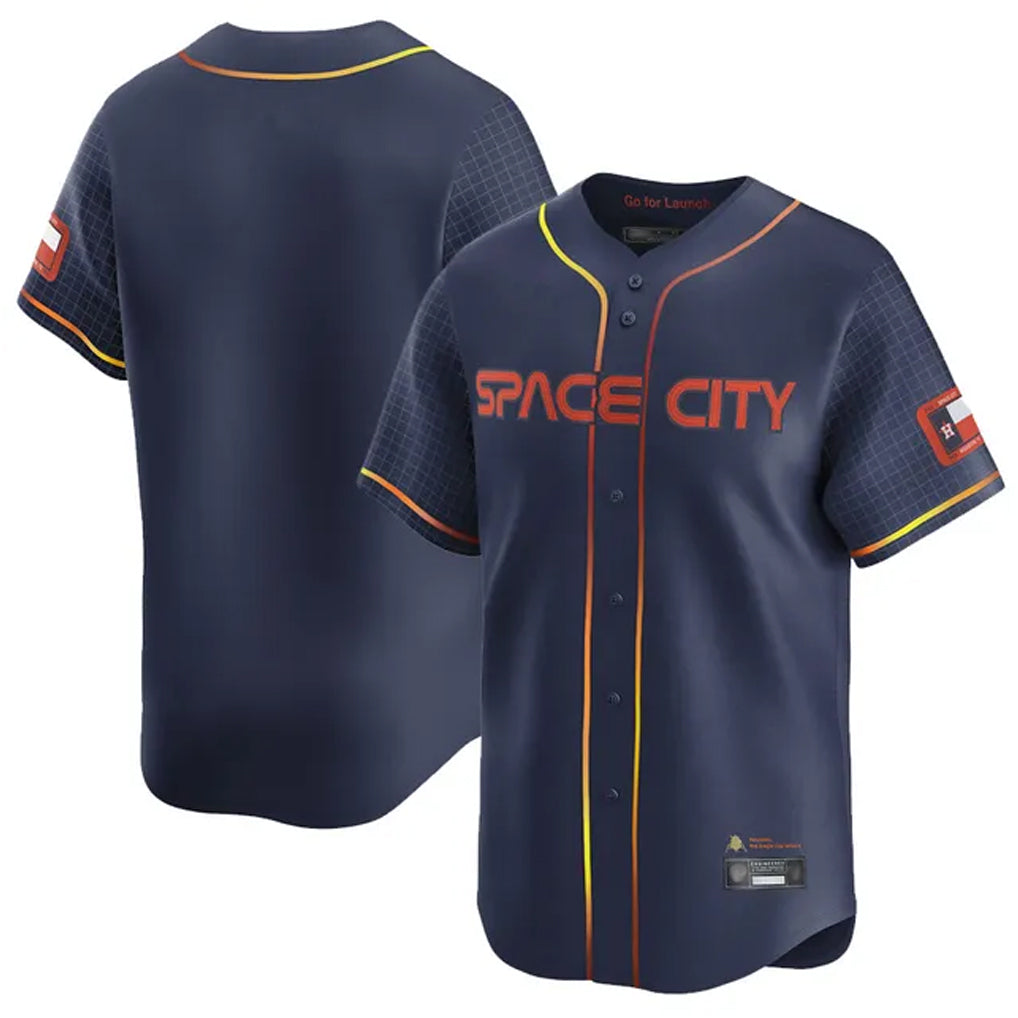 harde H.Astros Navy City Connect Limited Home Blank Player Stitched Jerseys