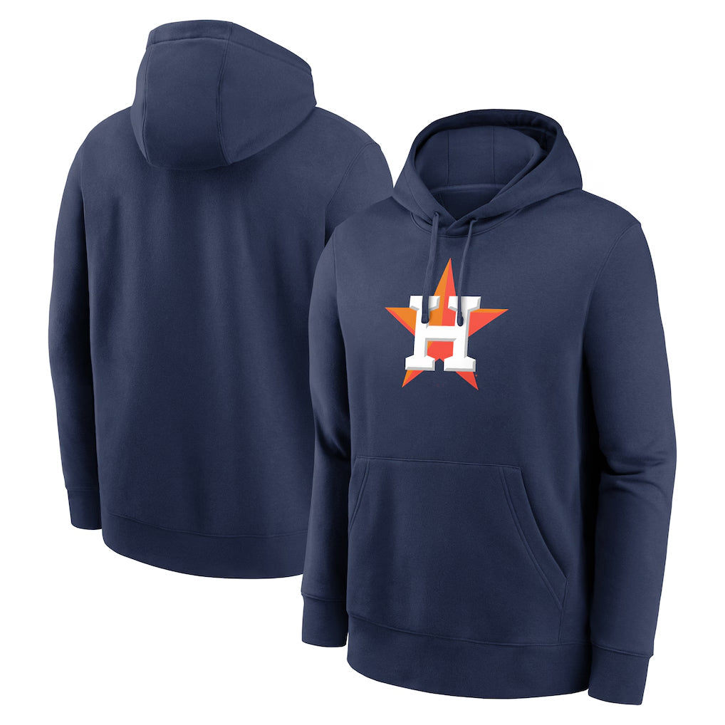 harde H.Astros Navy Club Fleece Pullover Hoodie Blank Player Stitched Jerseys