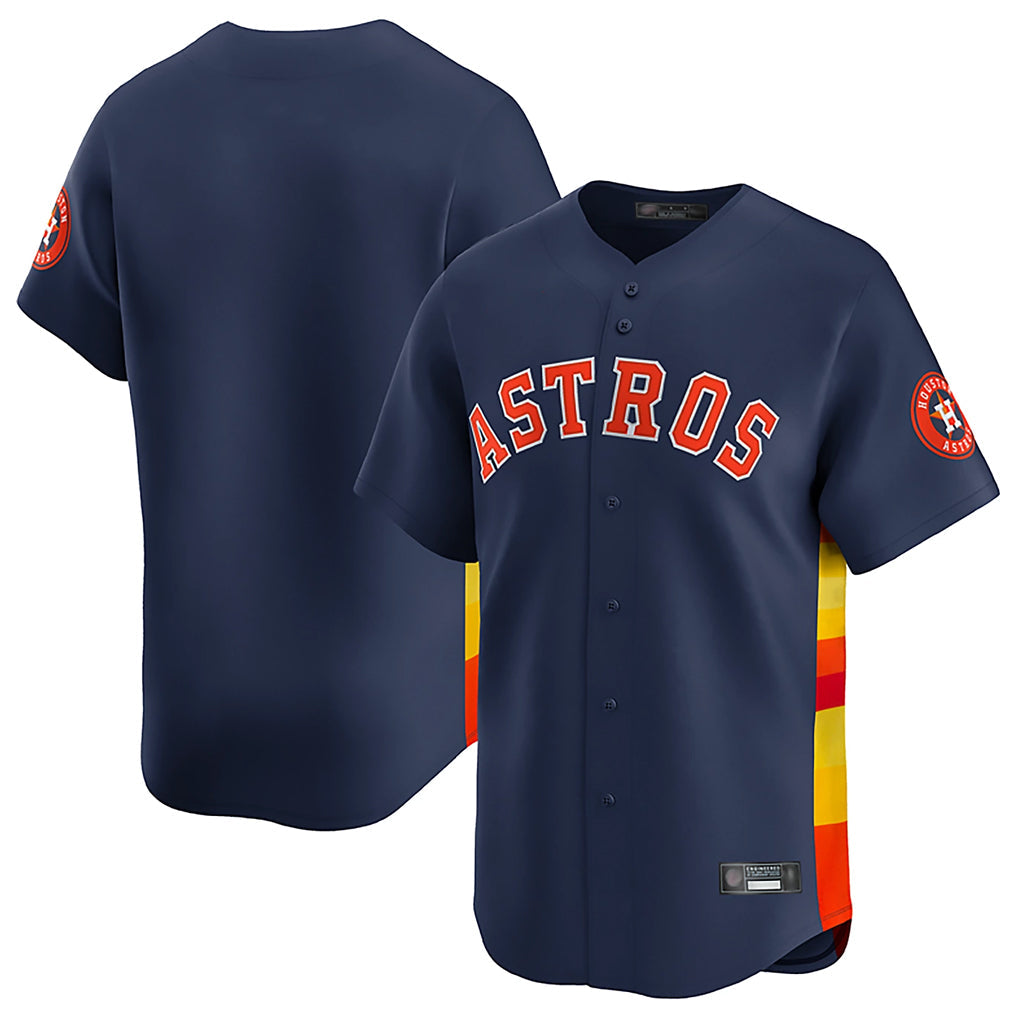 harde H.Astros Navy Home Limited Blank Player Stitched Jerseys