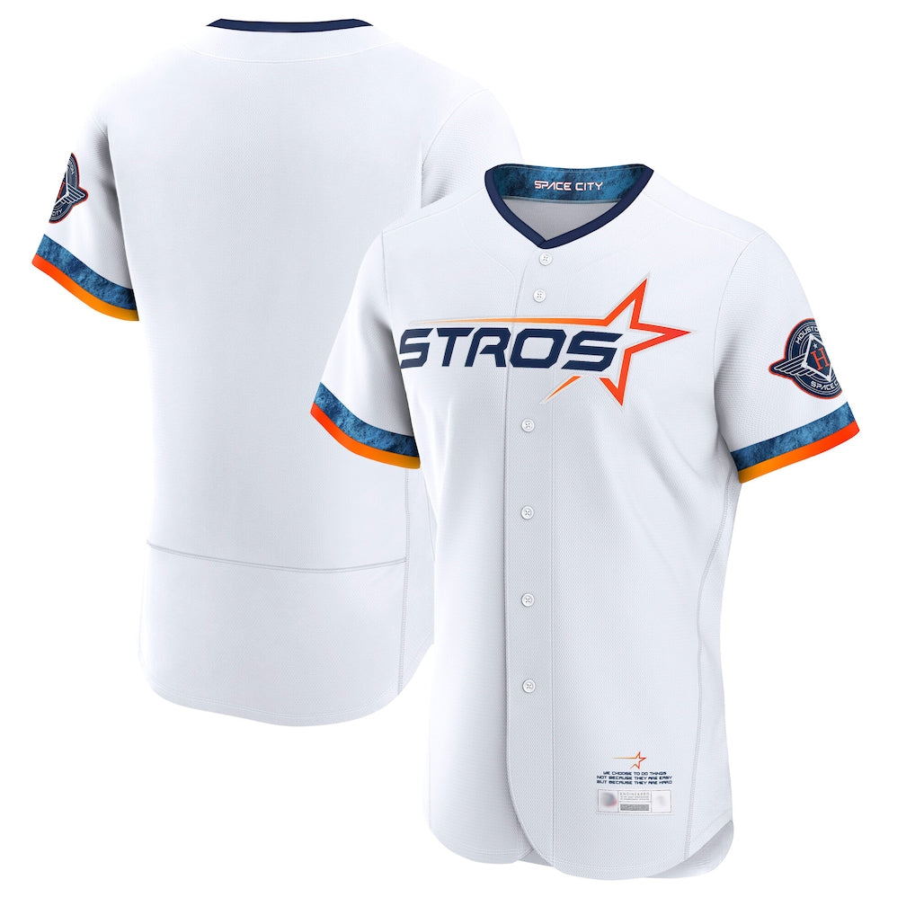 harde H.Astros White City Connect Limited Elite Home Blank Player Stitched Jerseys