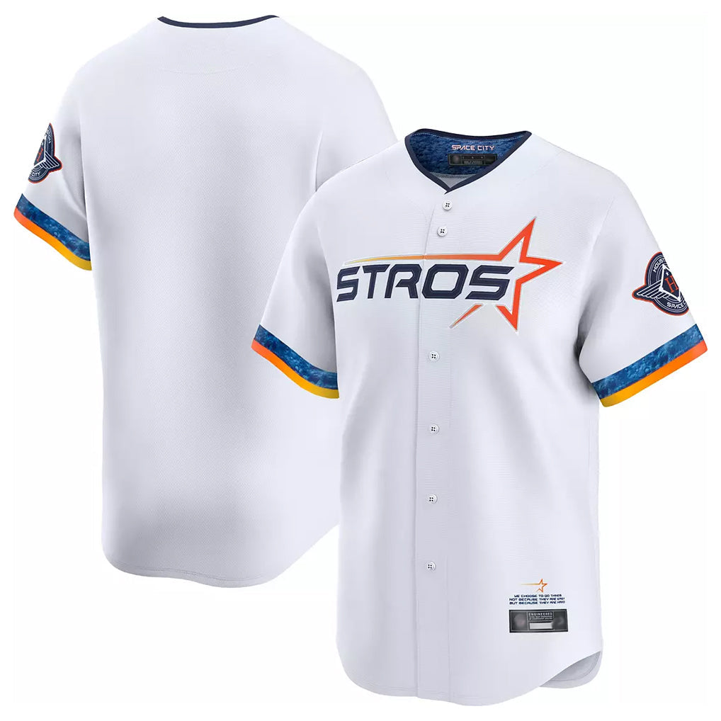 harde H.Astros White City Connect Limited Home Blank Player Stitched Jerseys