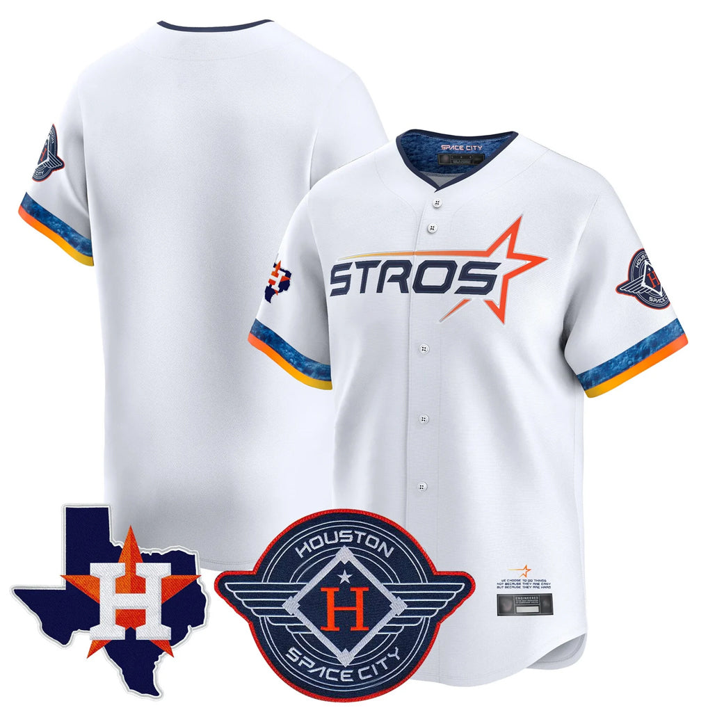 harde H.Astros White City Connect Texas Patch Vapor Premier Blank Player Limited Home Stitched Jerseys