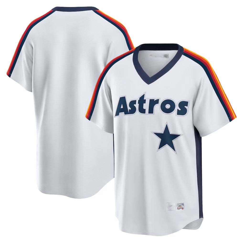 harde H.Astros White Cooperstown Collection T-shirt Blank Player Stitched Jerseys