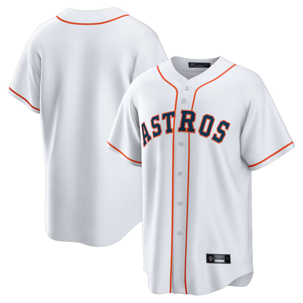 harde H.Astros White Home Game Blank Player Stitched Jerseys