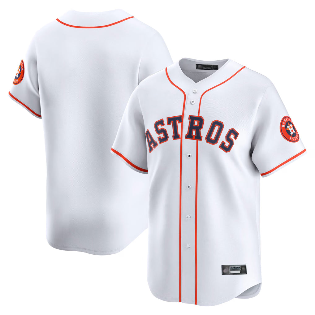 harde H.Astros White Home Limited Blank Player Stitched Jerseys