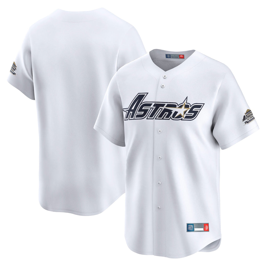 harde H.Astros White Throwback Cooperstown Collection Limited Blank Player Stitched Jerseys