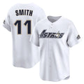 harde H.Astros #11 Cam Smith Player White Throwback Cooperstown Collection Limited Stitched Jerseys