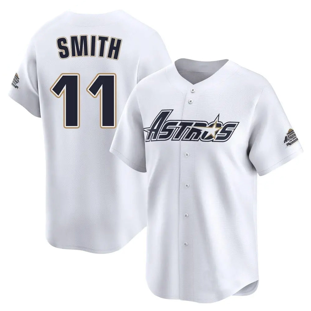 harde H.Astros #11 Cam Smith Player White Throwback Cooperstown Collection Limited Stitched Jerseys
