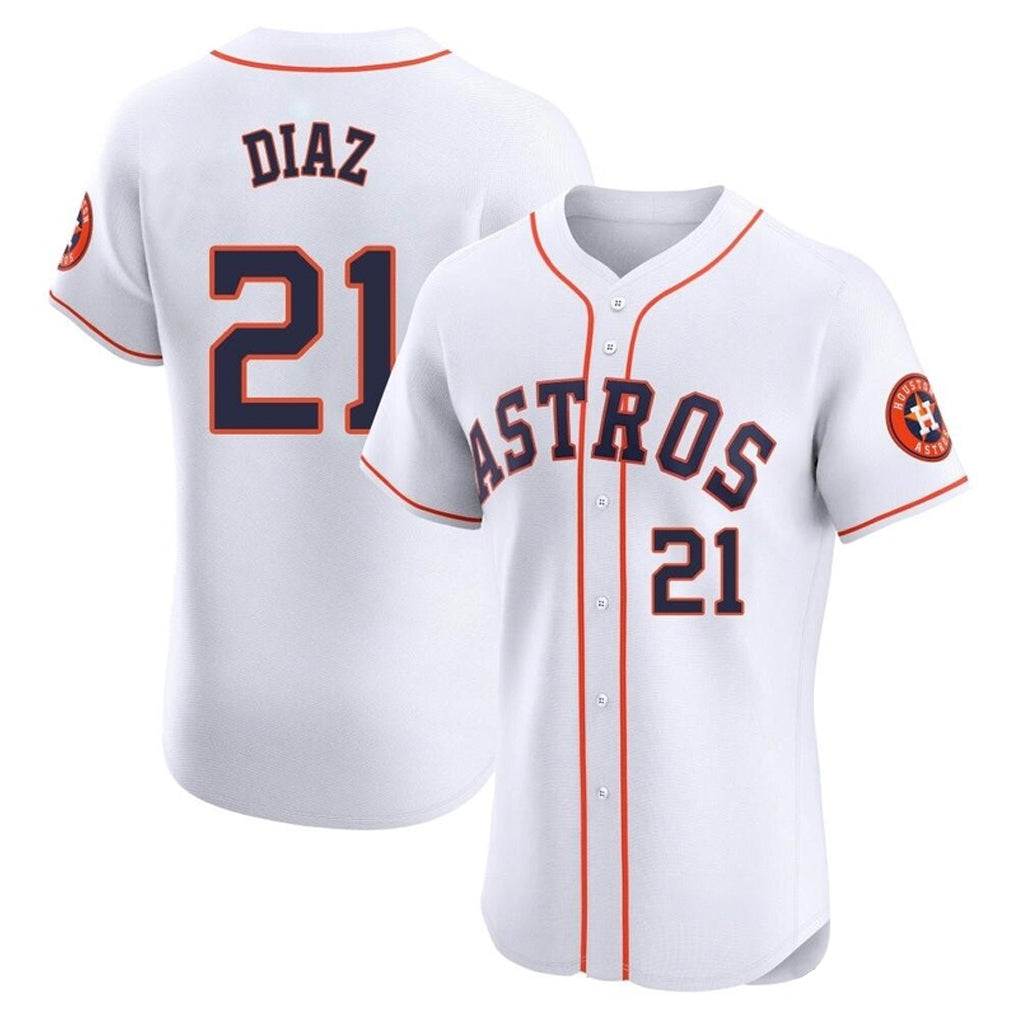 harde H.Astros #21 Yainer Diaz Player White Limited Elite Home Stitched Jerseys