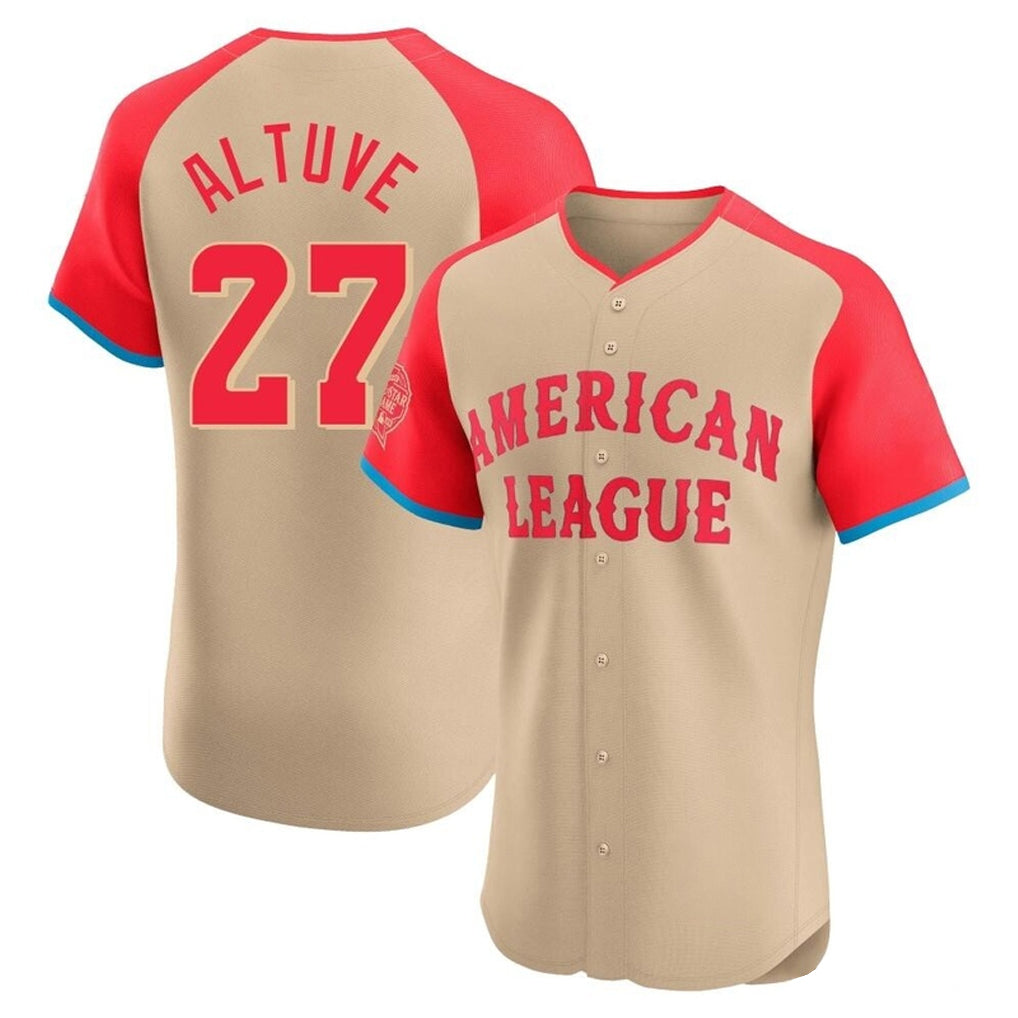 harde H.Astros #27 Jose Altuve Player Cream American League All-Star Limited Elite Home Stitched Jerseys