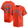 harde H.Astros #27 Jose Altuve Player Orange Home Limited Stitched Jerseys