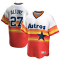 harde H.Astros #27 Jose Altuve Player Rainbow Cooperstown Collection T-shirt Stitched Jerseys