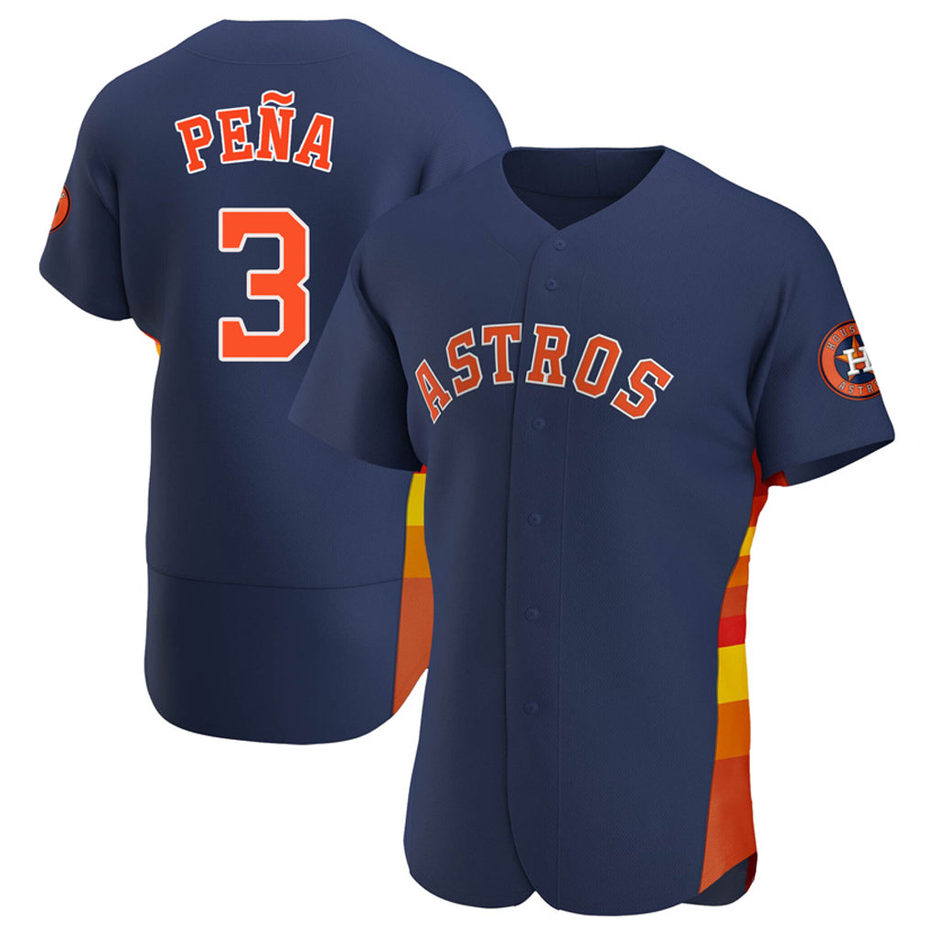 harde H.Astros #3 Jeremy Pe?a Player Navy Home Limited Elite Stitched Jerseys