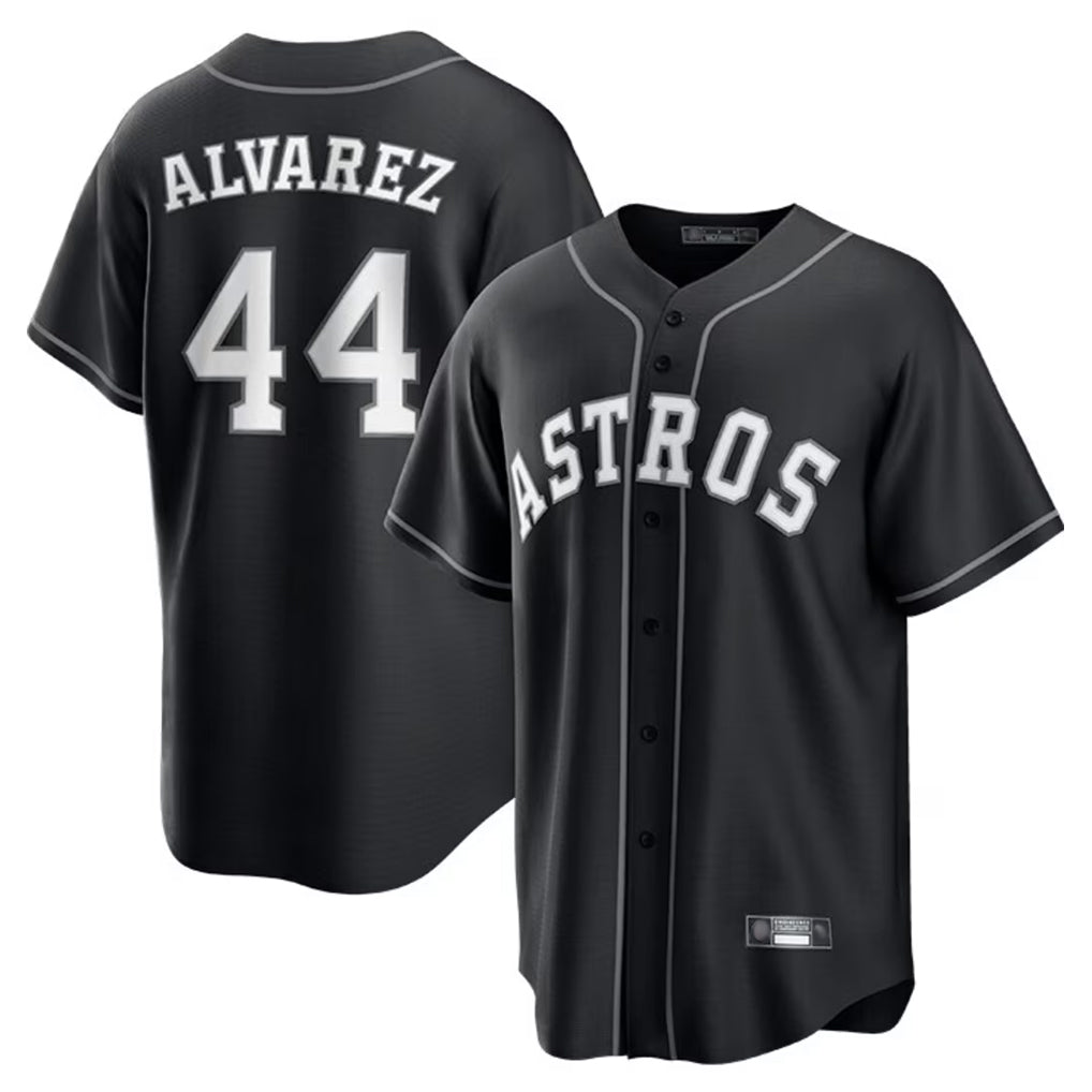 harde H.Astros #44 Yordan Alvarez Player Black Home Game Stitched Jerseys