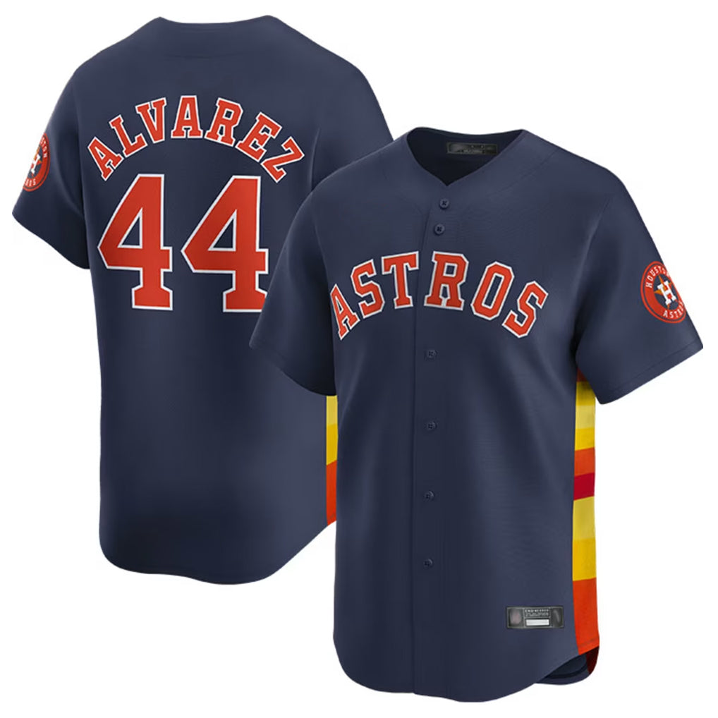 harde H.Astros #44 Yordan Alvarez Player Navy Home Limited Stitched Jerseys