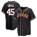 harde H.Astros #45 Tatsuya Imai Player Black Fashion Out Home Game Stitched Jerseys