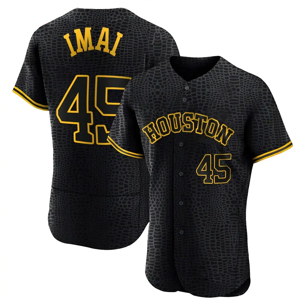 harde H.Astros #45 Tatsuya Imai Player Snake Skin City Limited Elite Home Stitched Jerseys