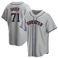 harde H.Astros #71 Josh Hader Player Gray Home Game Stitched Jerseys