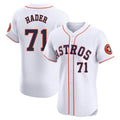 harde H.Astros #71 Josh Hader Player White Limited Elite Home Stitched Jerseys