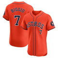 harde H.Astros #7 Craig Biggio Player Orange Home Limited Elite Stitched Jerseys