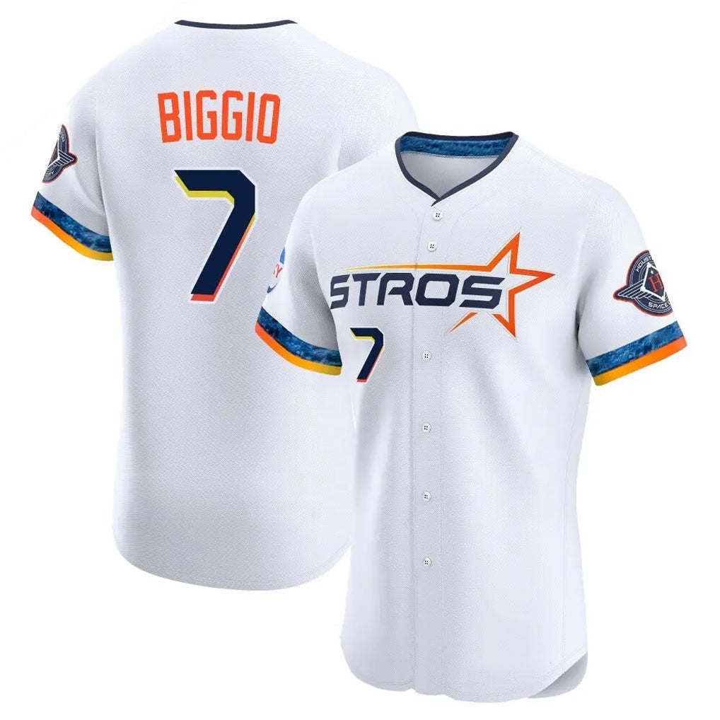 harde H.Astros #7 Craig Biggio Player White City Connect Limited Elite Home Stitched Jerseys