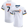 harde H.Astros #7 Craig Biggio Player White City Connect Limited Elite Home Stitched Jerseys