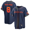 harde H.Astros #8 Christian Walker Player Navy City Connect Home Game Stitched Jerseys