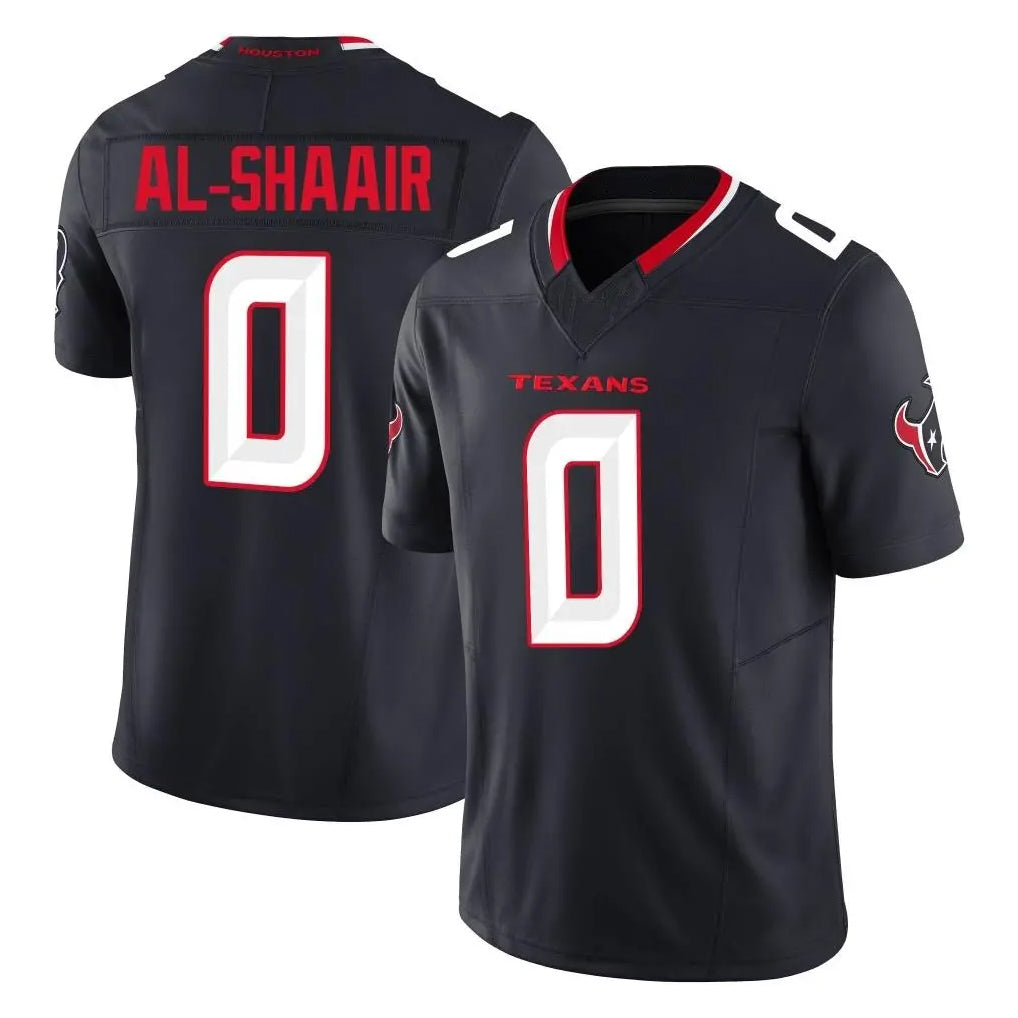 harde H.Texans #0 Azeez Al-Shaair Player Navy Limited Alternate Vapor F.U.S.E. Home Game Stitched Jerseys