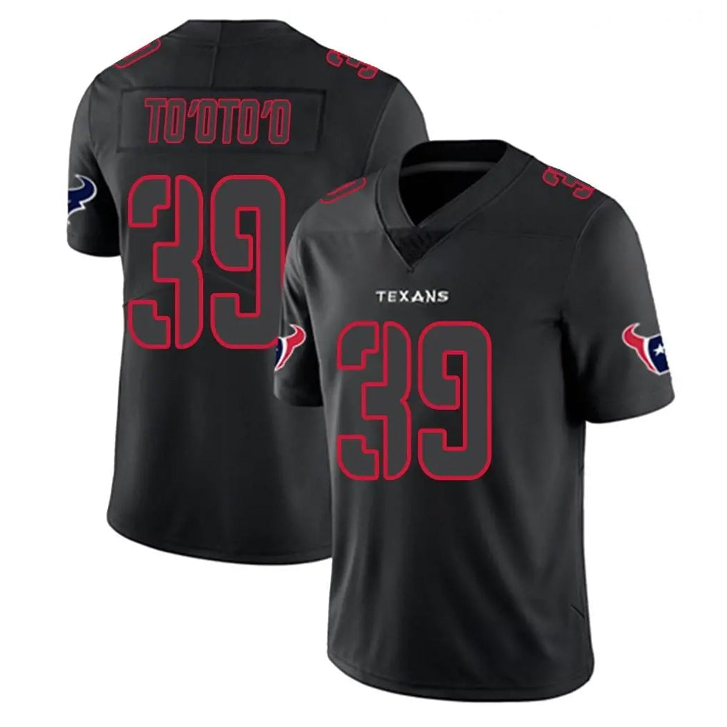 harde H.Texans #39 Henry To'oTo'o Player Black Impact Limited Game Stitched Jerseys