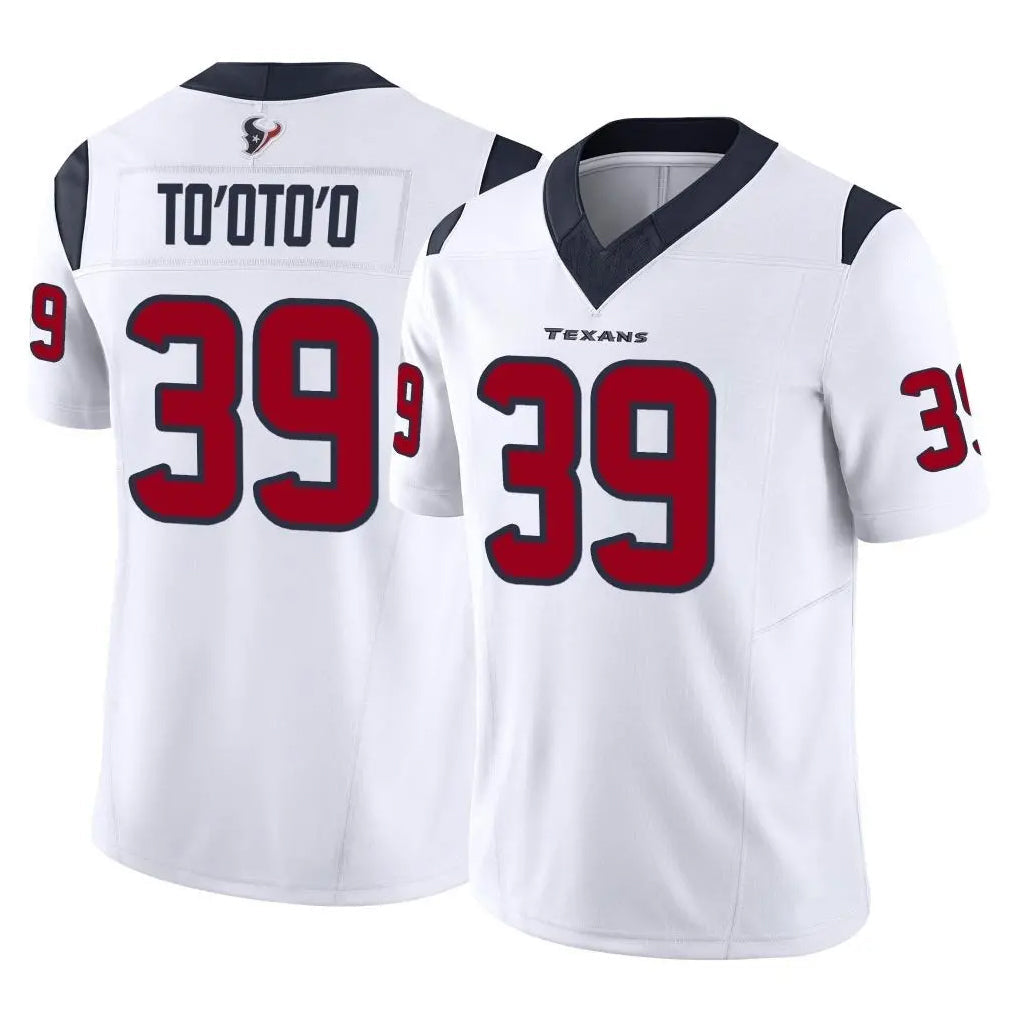 harde H.Texans #39 Henry To'oTo'o Player White Limited Vapor F.U.S.E. Home Game Stitched Jerseys